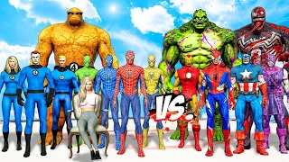 TEAM SPIDER-MAN & FANTASTIC FOUR Cooperate To Fight Against THE AVENGERS ZOMBIE | Rescue Girlfriend