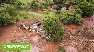 Der Brumadinho-Staudamm in Brasilien bricht