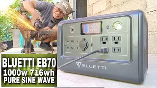 GENERATOR HARVEST FREE ENERGY || BLUETTI EB70 1000watts 716wh PURE SINE WAVE PORTABLE POWER STATION