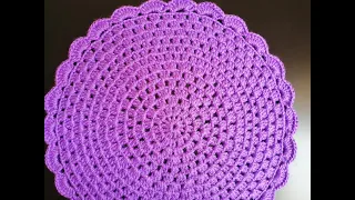 Crochet Table Mat /  Crochet Thalposh / Round Table Mat (Step by Step)