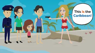 We're in the CARIBBEAN! | English story | Learn English | Basic English communication