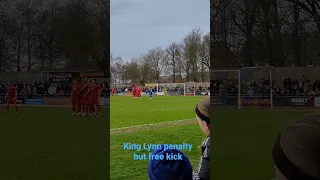 king Lynn town FC penalty but free kick