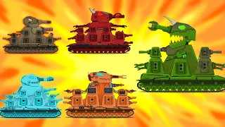 EVOLUTION OF STEEL MONSTER HYBRIDS KV-44 - Cartoons about tanks
