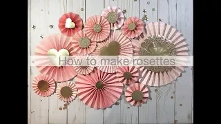 How to make Rosettes | Rosette Tutorial