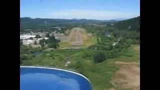 Greyfox landing C-150 at Cottage Grove, Oregon