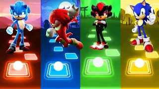 Sonic The Hedgehog Vs Knuckles Hedgehog Vs Shadow Hedgehog Vs Sonic Tiles Hop EDM Rush