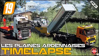 🇫🇷 Building A Road - Volvo ABG5820 & Asphalt Milling ⭐ FS19 Les Plaines Ardennaises V2 Timelapse