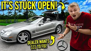 I Fixed The Broken Convertible Roof On My $100,000 Mercedes Benz