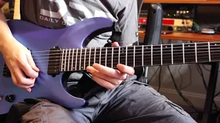 THE AFTERIMAGE   Secrets Guitar Solo Cover WITH Tutorial