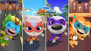 Talking Tom Hero Dash Power Plant Tom vs Super Angela vs Super Hank vs Tiger Ginger Android Gameplay