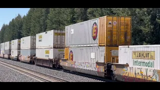 Rathdrum Railfanning, CSX and NS, a BNSF AC44CW and a ballast train! In Rathdrum, ID