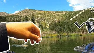 Fishing Three Alpine Lakes in One Day for Colorado Alpine Brook Trout! Hot Spinner Bite in the Rain!