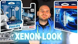 The Best XENON LOOK bulbs - Color, Endurance & Brightness Tested - PHILIPS vs OSRAM vs BOSCH