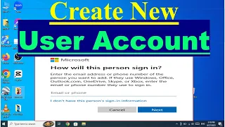 How to Create New User Account in Windows 10 | Make New User Account in Windows