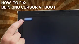 Blinking Cursor When Booting Windows - Quickfix
