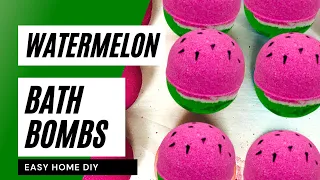 How to make watermelon bath bombs | DIY bath bombs | Making Pink Bath fizzys| bath bomb ideas