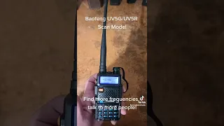 Baofeng UV5G/UV5R Scan mode