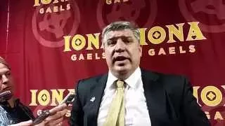 Siena Coach Jimmy Patsos, Players Post Iona