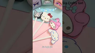 Diy CINNAMOROLL Pen 🤩😍 #shorts #youtubeshorts #trending #pendecoration #sanrio #cinnamoroll #diy