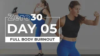 30-Minute Bodyweight HIIT Workout (No Equipment) | Zero30 DAY 5