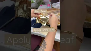 How to use and apply Gold Leaf #shorts #diy