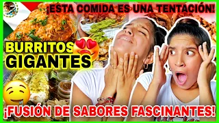 CUBANAS REACCIONAN🇨🇺 a BURRITO GIGANTE🌯 MEXICO🇲🇽 2023 ¡Le echan de todo🥵! ¡QUE DIVINIDAD🤤! #reaction