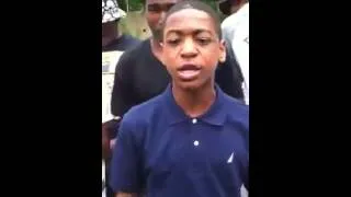 14 year old fresh from jail freestyle!!!...