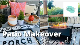 DIY PATIO MAKEOVER & DECORATE WITH ME, BUDGET FRIENDLY DECOR IDEAS, PLANTS, PAINT, CLEANING & MORE