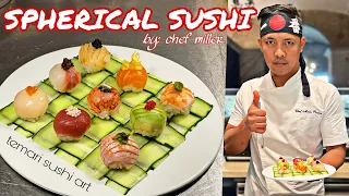 HOW TO MAKE A BEAUTIFUL TEMARI SUSHI | SPHERICAL SUSHI