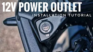 12V power outlet install for the new HONDA XL750 TRANSALP