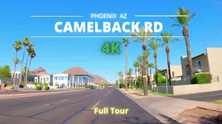Complete Driving Route | Phoenix Metropolitan | Camelback Road | Eastbound | Full Point Of View