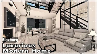 BLOXBURG: Luxurious Modern Home Speedbuild (interior + full tour) | Roblox House Build