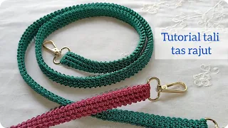 bag rope crochet tutorial // tutorial tali tas rajut untuk mini sling bag