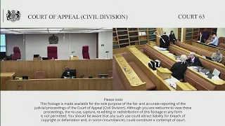 Rowan (claimant/appellant) v The Governor of HMP Berwyn & anr (defendants/respondents)