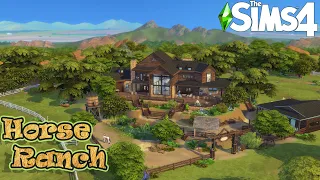 🐎 Horse Ranch mansion in the Sims 4 | Base Game and Horse Ranch only