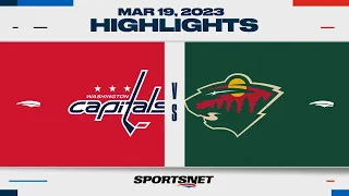 NHL Highlights | Capitals vs. Wild - March 19, 2023
