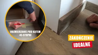 Docinaj i rozmierzaj listwy jak pro. Jak ładnie zakończyć listwę przypodłogową?