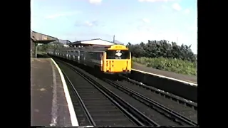 British Rail Network SouthEast-Ex London Underground Standard Stock on the Isle of Wight 1988