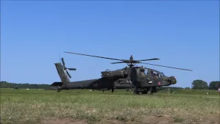 "GD 112": Start Śmigłowca AH64 Apache na pikniku w Pruszczu Gdańskim.