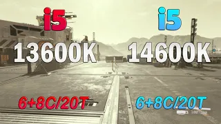 i5 14600K vs i5 13600K - Benchmark and test in 8 games 1080p