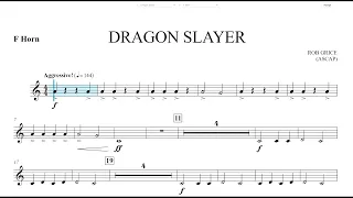 Dragon Slayer (Rob Grice) F Horn Play Along