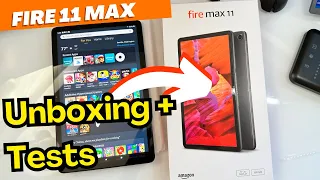 NEW Amazon Fire Max 11 Unboxing + Camera / Movies / Games Test Impressions