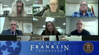 City of Franklin, Budget and Finance Committee Meeting 3-11-2021