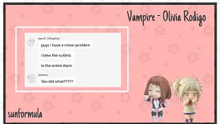 🎥 :: Vampire - togachako | mha texts | Read desc | sunformula