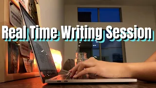 1 Hour Real Time Writing Session // Write With Me // Typing Sounds