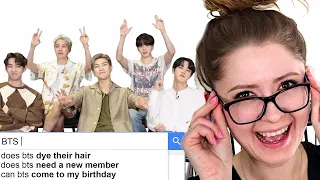 Americans React To BTS Answer the Web's Most Searched Questions