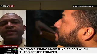Termination of the G4S contract by Correctional Services: Samuel Thobakgale