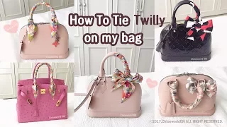 How To Tie Twilly Scarf On a Bag Handle