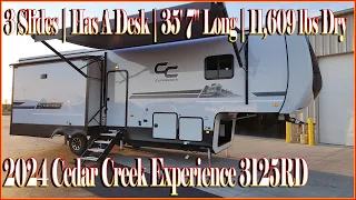 It Has A Desk! 2024 Cedar Creek Experience 3125RD Fifth Wheel by Forestriver RV at Couchs RV Nation