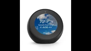 Echo Spot - Smart Alarm Clock with Alexa - Black